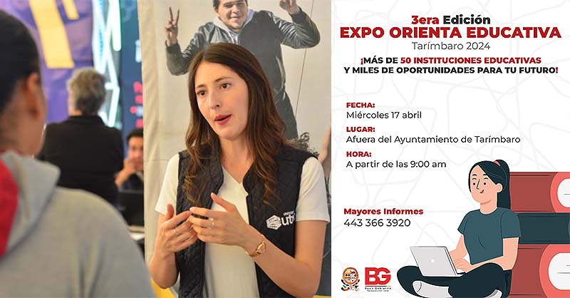 Asiste a la Expo Orienta Educativa en Tarímbaro