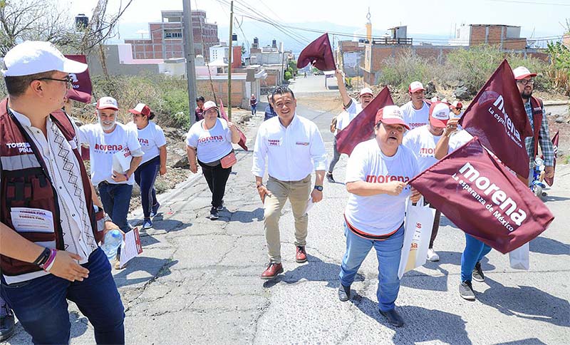 Quieren un cambio de gobierno en Morelia 8 de cada 10 ciudadanos: Torres Piña
