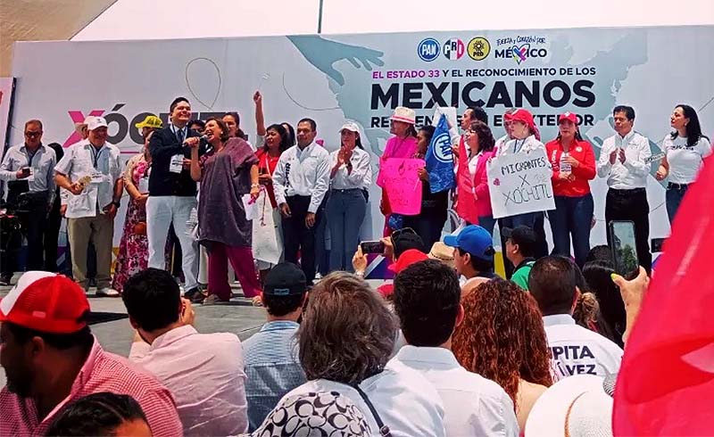 Tarimbarénses son trabajadores y sinceros: Bladimir; acude Xóchtil Gálvez a su inicio de campaña