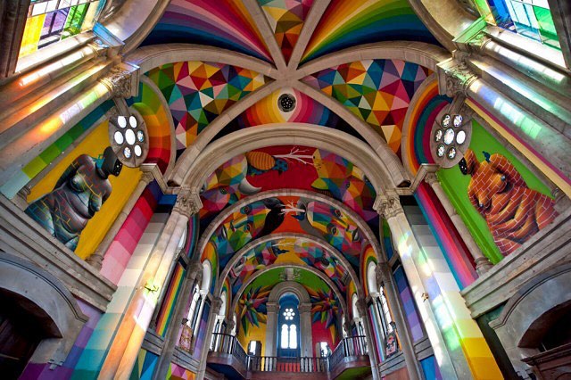 Okuda San Miguel estará presentando en L.A. su exhibición llamada “Kisses between universes”