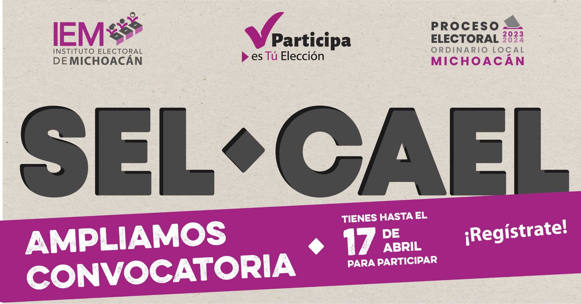 ¿Quieres trabajar? El IEMICH amplia plazo de la convocatoria para contratar capacitadores electorales