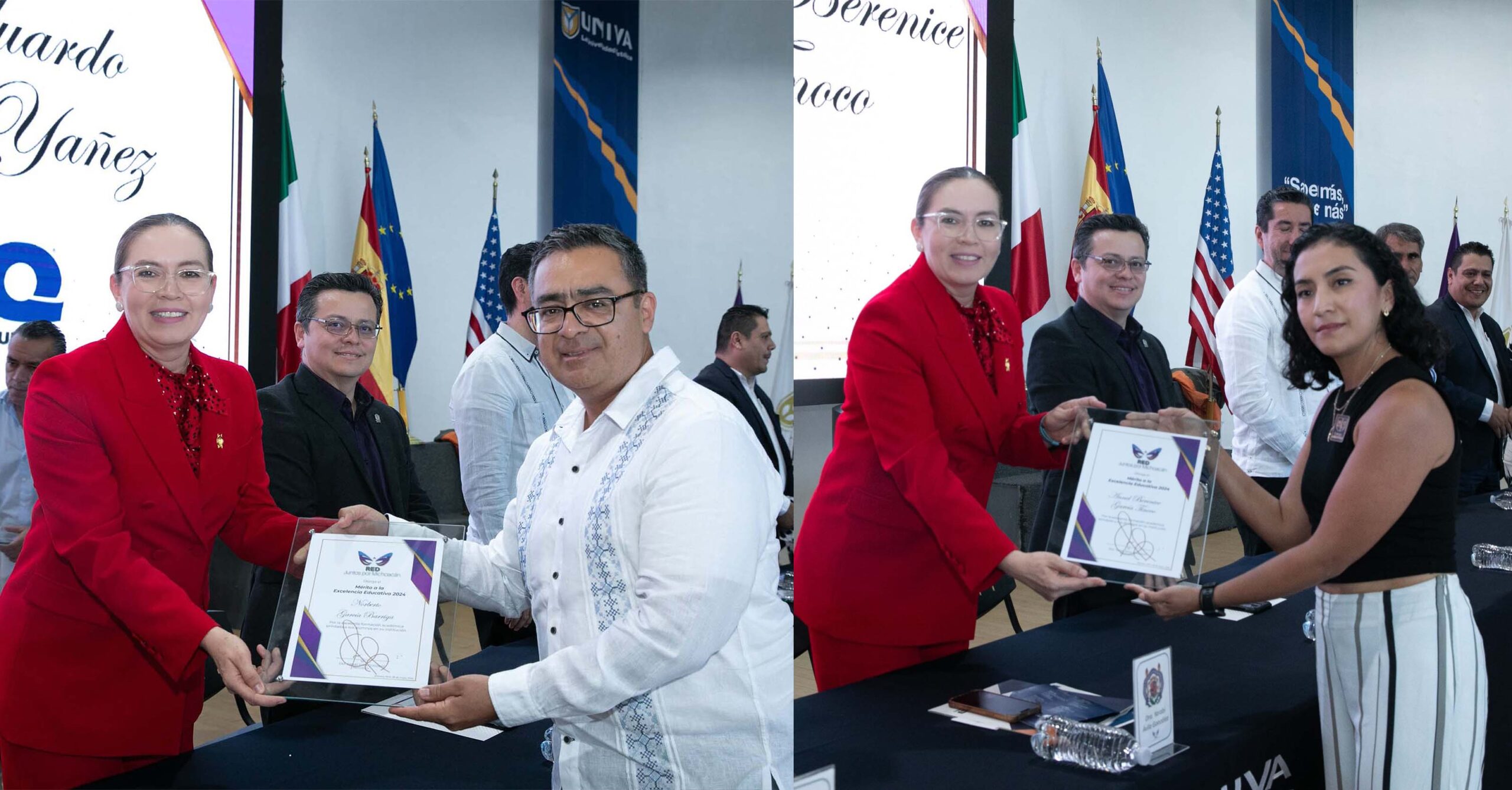 Red Juntos por Michoacán entrega el reconocimiento al Mérito a la Excelencia Educativa; docentes ejemplo intachable para el estudiantado