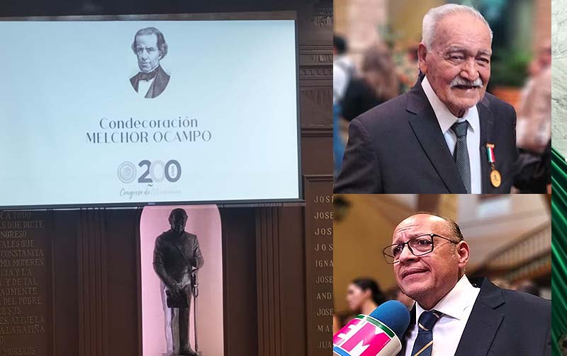 MICHOACANOS DESTACADOS. Reciben Doctor y Acuarelista la condecoración “Melchor Ocampo”