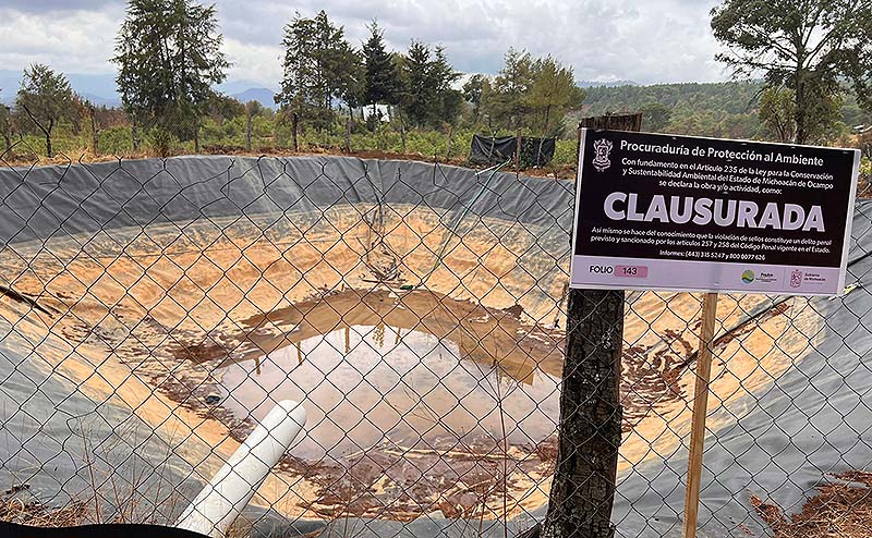 Clausura Proam olla de agua y basurero en Erongarícuaro