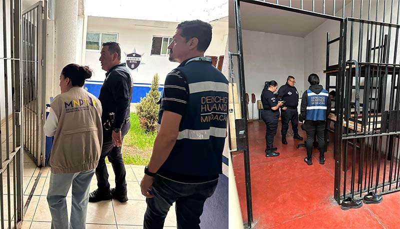Supervisan CNDH y CEDH centros de detención para evitar, prevenir y eliminar la tortura