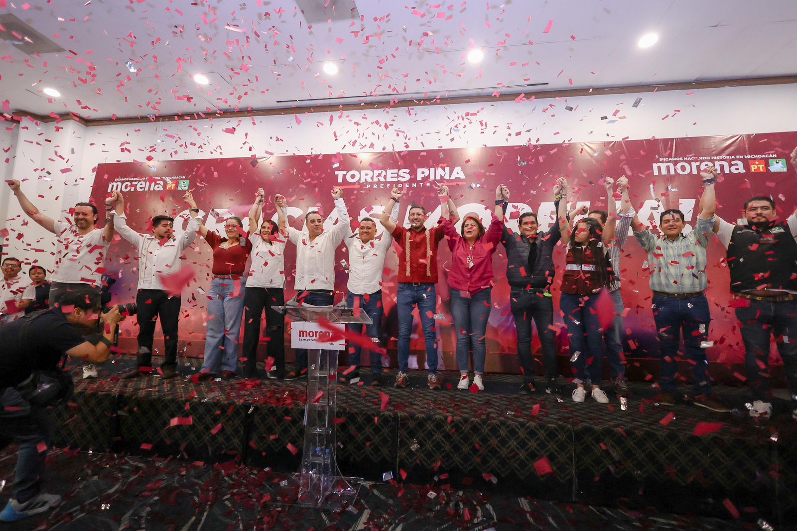 Con el respaldo del pueblo moreliano, ganamos la elección: Torres Piña