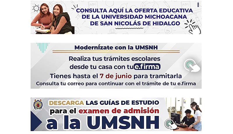 No te dejes engañar: Guías de estudio para exámenes de nuevo ingreso a la UMSNH, disponibles para todas y todos los aspirantes