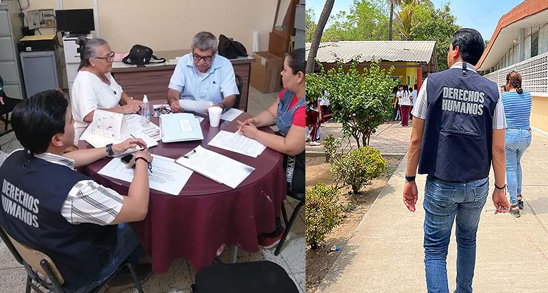 CEDH Michoacán realiza investigación en Esc. Sec de Apatzingán