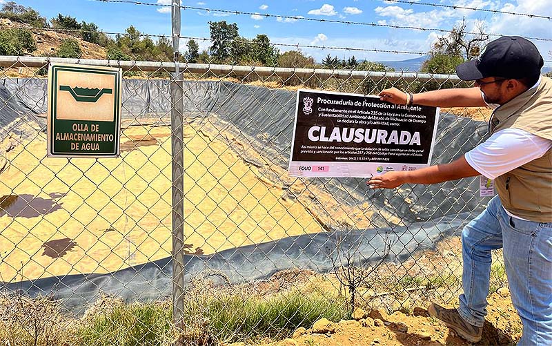 Clausura Proam 4 ollas de agua en cuenca del lago de Pátzcuaro