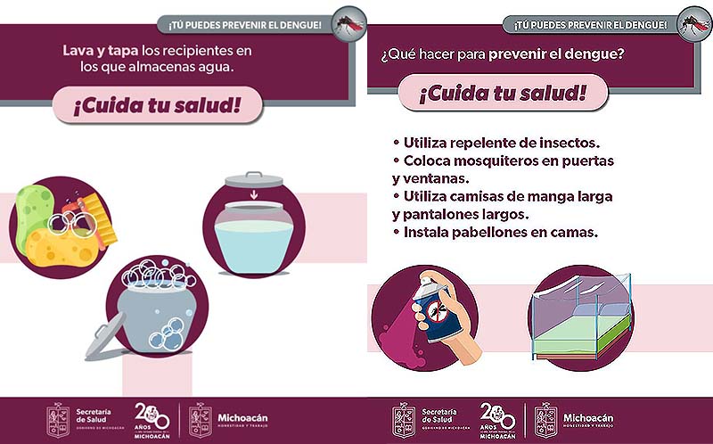 En temporada de lluvias mantén estas medidas para prevenir el dengue