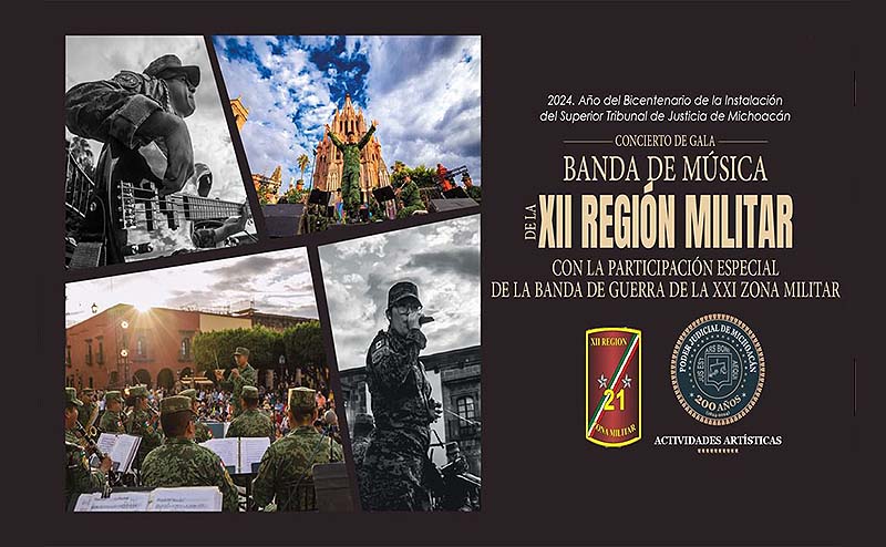 Poder Judicial de Michoacán realizará concierto de gala para conmemorar sus 200 años