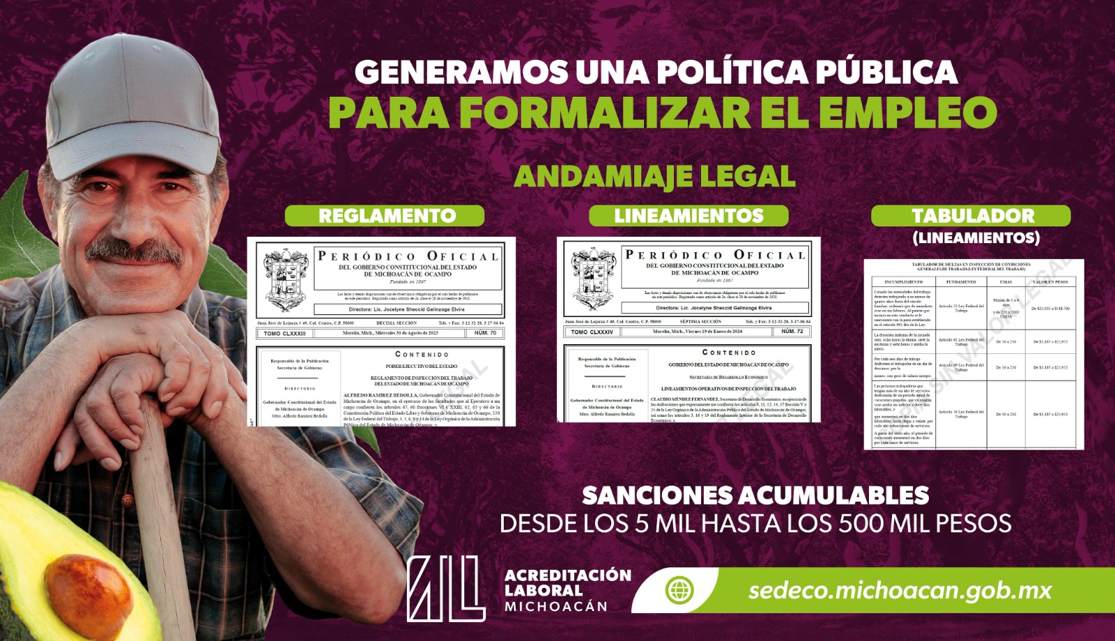 En 3 años Michoacán tiene más avances en formalización laboral que en las últimas décadas