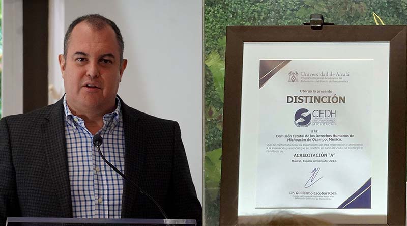 Presentan distinción ganada por la CEDH en pasada evaluación