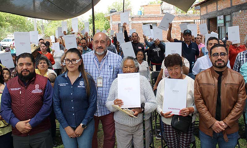 Gobierno estatal da certeza jurídica a familias morelianas de Hacienda de Itzícuaro