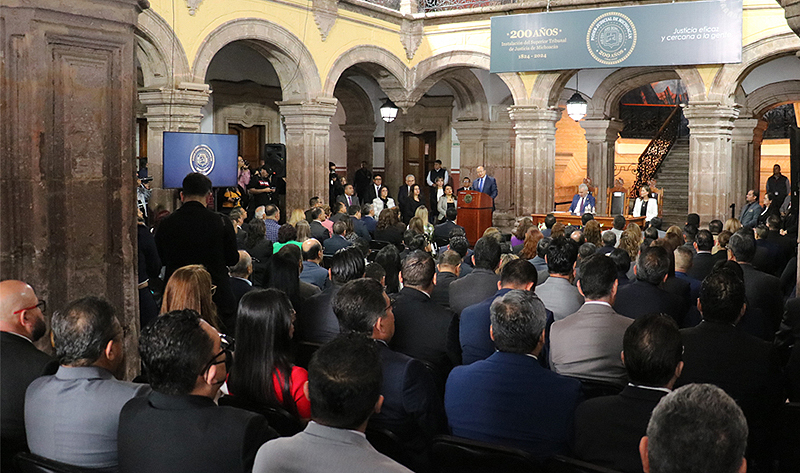 Poder Judicial conmemora el Bicentenario de la Instalación del Superior Tribunal de Justicia de Michoacán