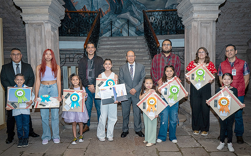 Poder Judicial de Michoacán entregó premios a niñas, niños y adolescentes ganadores del primer concurso de dibujo