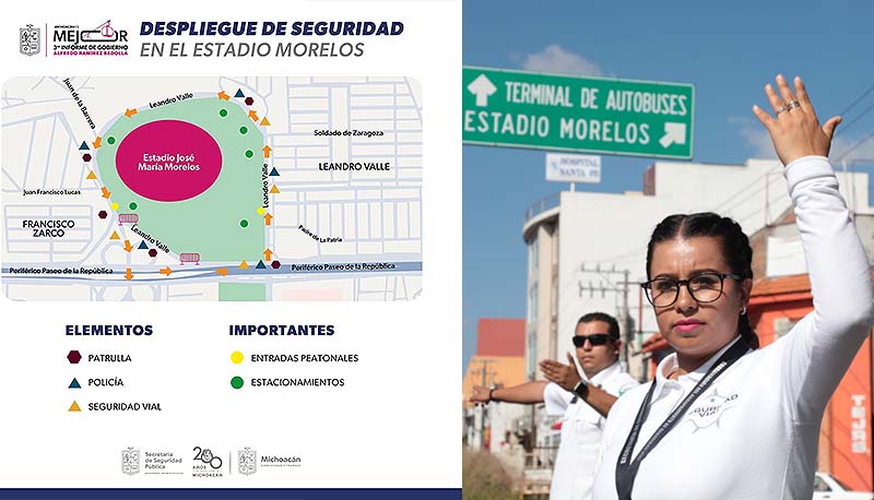 Conoce el dispositivo vial para el Tercer Informe de Gobierno en el Morelos