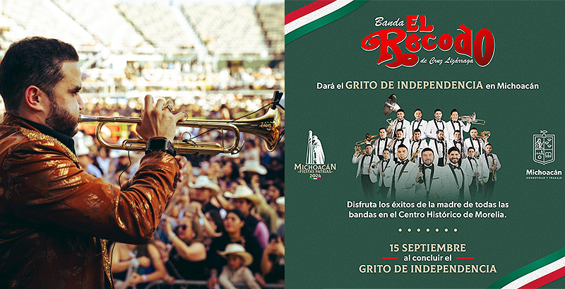 Todo listo para vivir el Grito de Independencia junto a la Banda El Recodo