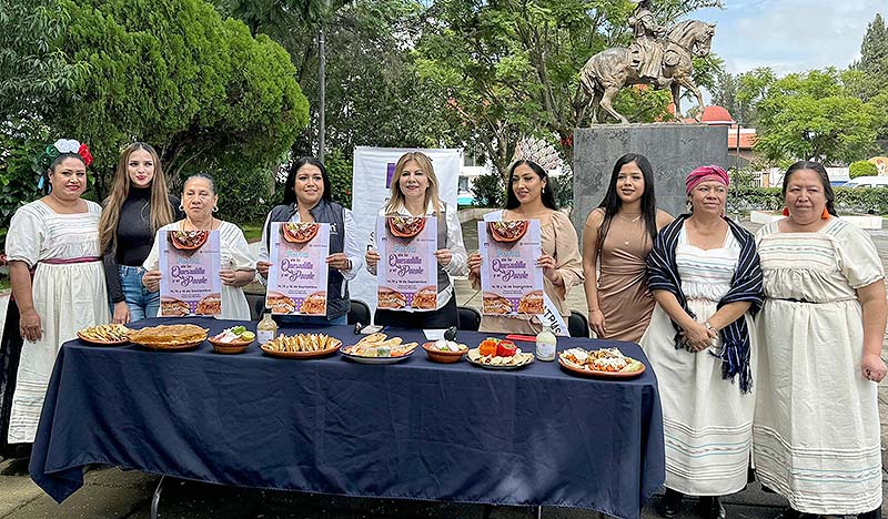 Presentan Feria del Pozole y la Quesadilla a realizarse en la Tenencia Morelos