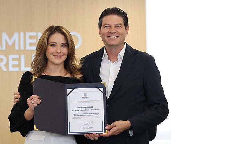 Ayuntamiento aprueba nombramiento de Paola Delgadillo como Presidenta Honoraria del DIF Morelia