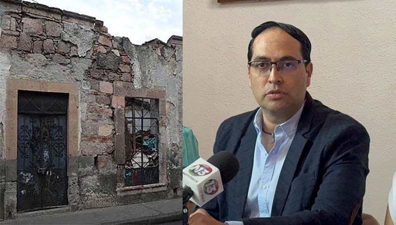 Derrumbes de casas abandonadas del Centro Histórico, es responsabilidad de los dueños