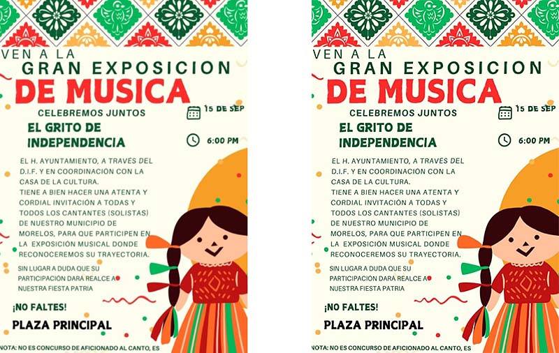 Habrá Gran Exposición de Música en las festividades patrias de Villa Morelos