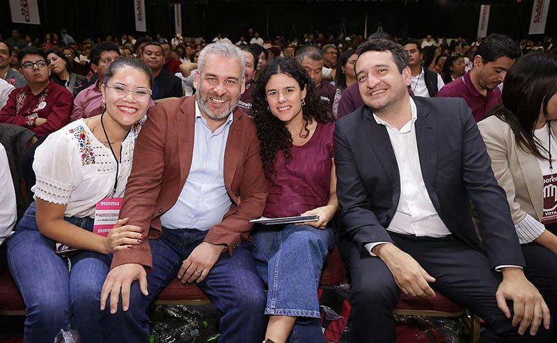 Es Luisa María Alcalde nueva líder nacional de Morena; la moreliana Carolina Rangel quede de secretaria general