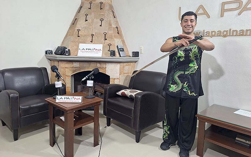 ENTREVISTA. Diversos deportes y sus estudios superiores cimentaron su habilidad en Wushu; Ronaldo Rangel va por el campeonato