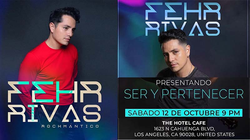 Fehr Rivas, “El Rockmantico” cantautor moreliano presenta en L.A. su segundo disco llamado “Ser y pertenecer”