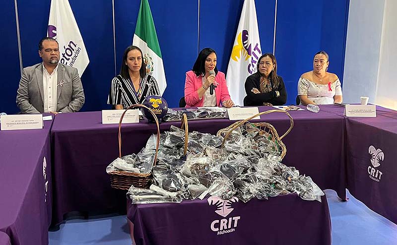 Dona Adriana Hernández y ayuntamientos de Erongarícuaro y Puruándiro, 400 trenzas para pelucas oncológicas