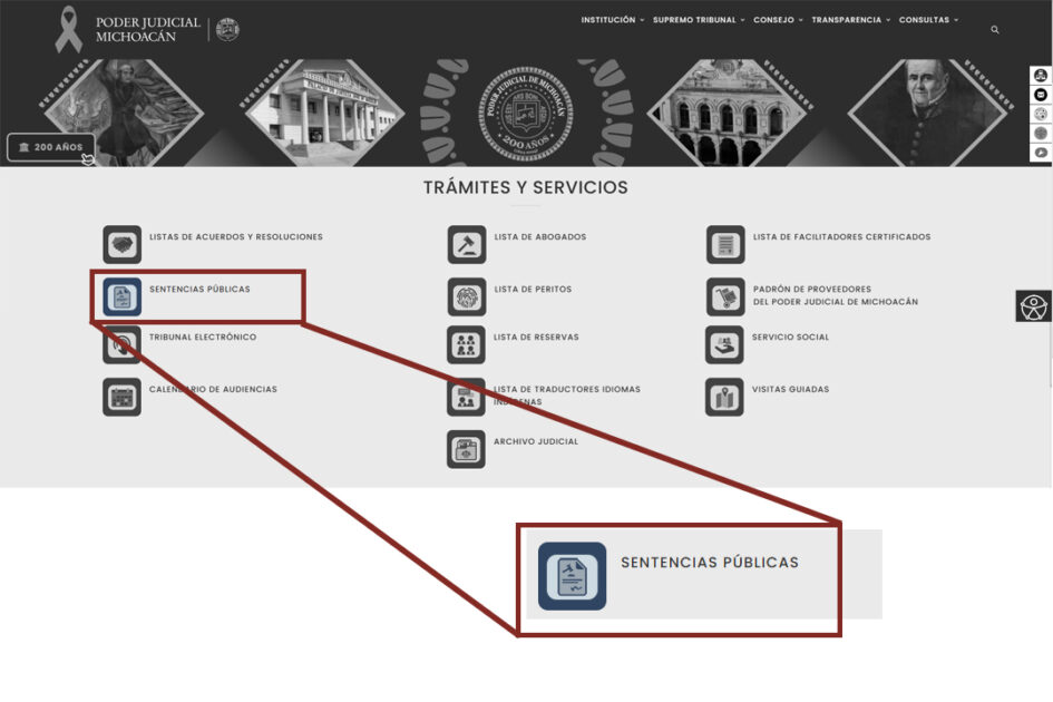 La transparencia del Poder Judicial de Michoacán se consolida con la publicación accesible de sentencias y resoluciones