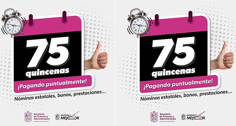 Gobierno de Michoacán ha pagado 75 quincenas ininterrumpidas a la burocracia: Navarro García