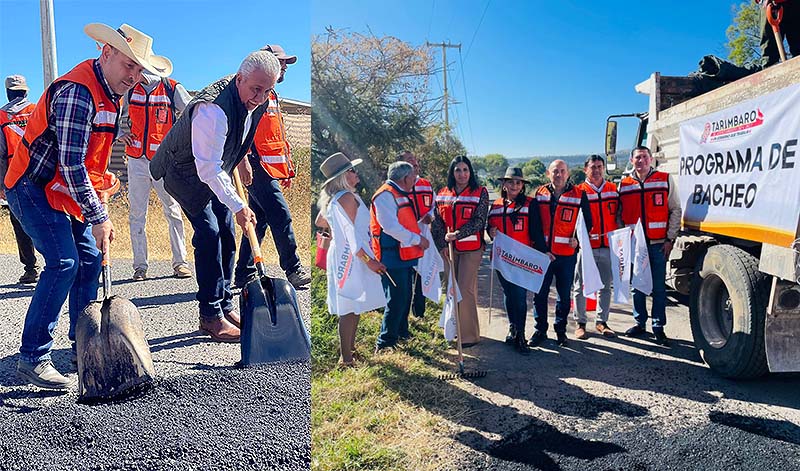 Arranca Programa de Bacheo en Tarímbaro para mejorar la seguridad vial