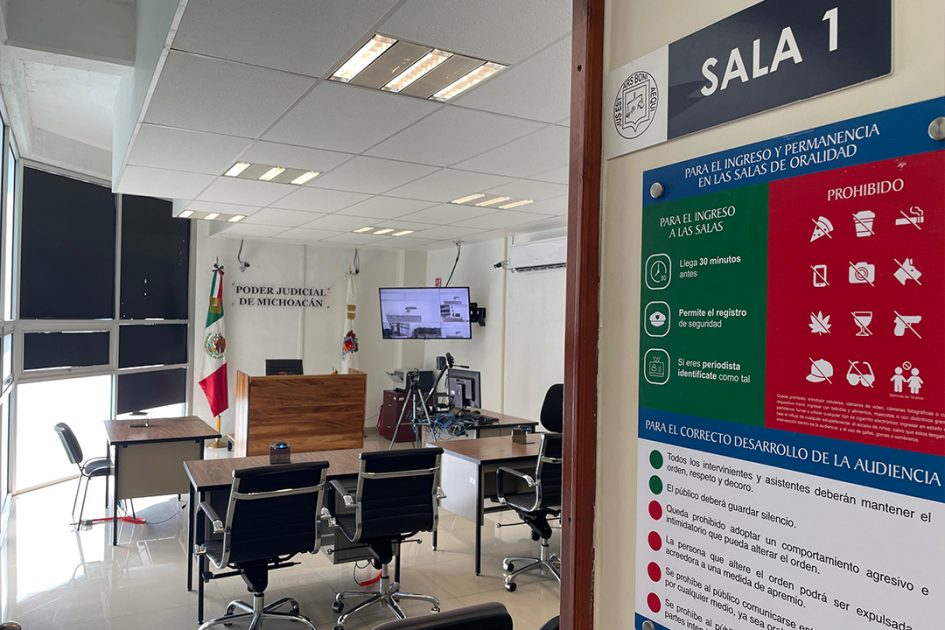 Realizadas 2 mil 452 audiencias durante noviembre por juezas y jueces orales penales del Poder Judicial de Michoacán