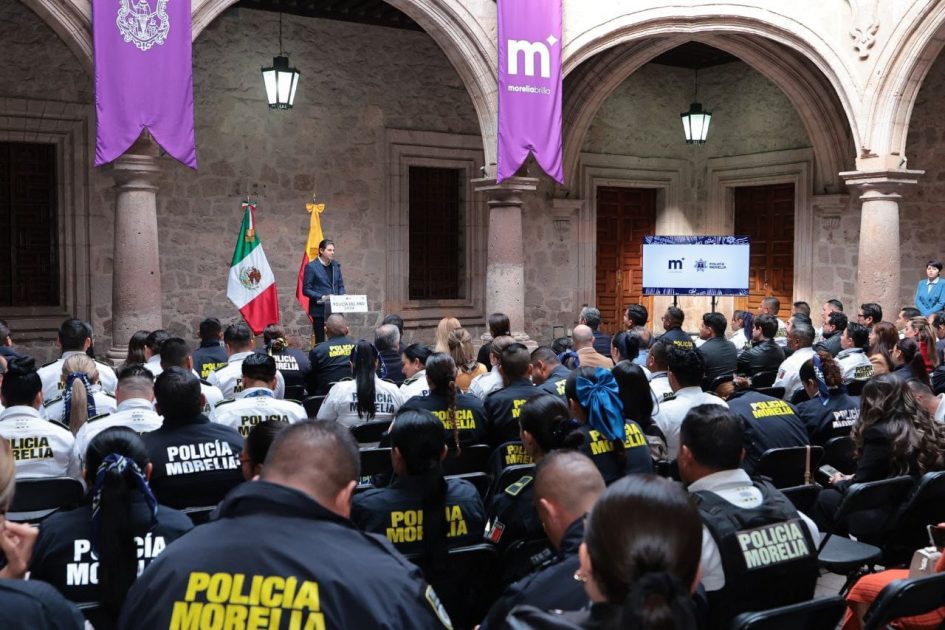 Policía Morelia, de las mejores del país: Alfonso Martínez