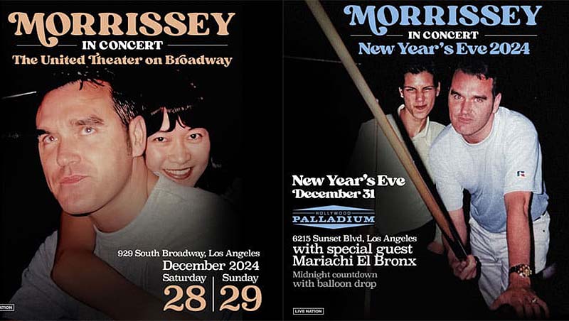 El cantante británico “Morrissey” cierra su gira con 3 shows en Los Ángeles