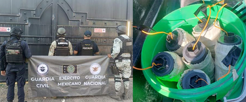 En operativo aseguran 60 explosivos para drones en Apatzingán: SSP