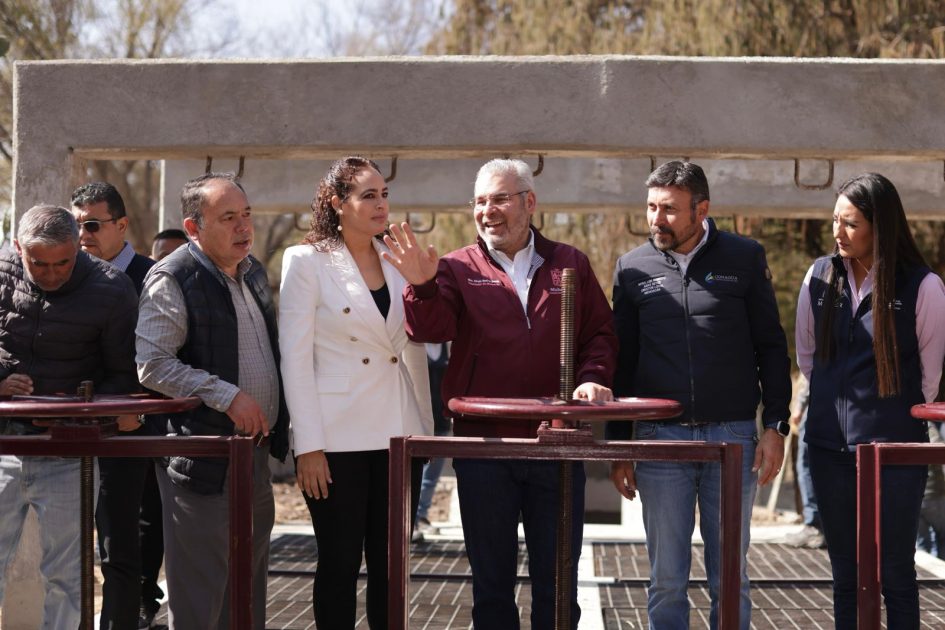 Inaugura Bedolla línea de conducción de aguas tratadas en Morelia