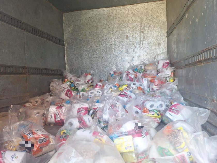 Decomisadas 130 despensas con leyenda de una célula delictiva: SSP