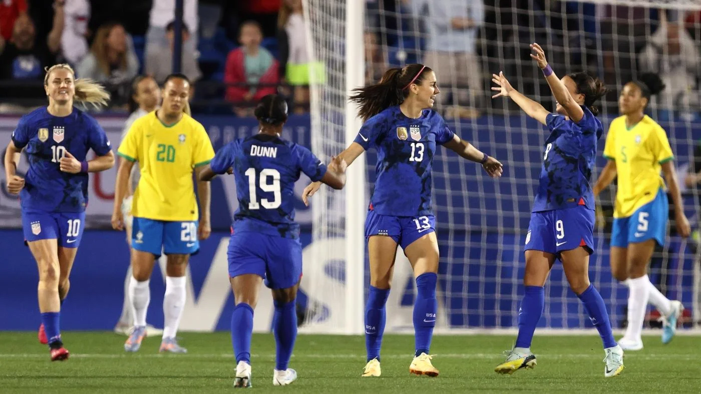 La selección femenina de futbol de Estados Unidos recibe a Brasil en el estadio Sofi de Los Ángeles