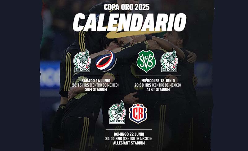 Concacaf anuncia calendario de partidos para la Copa Oro Concacaf 2025 de este verano