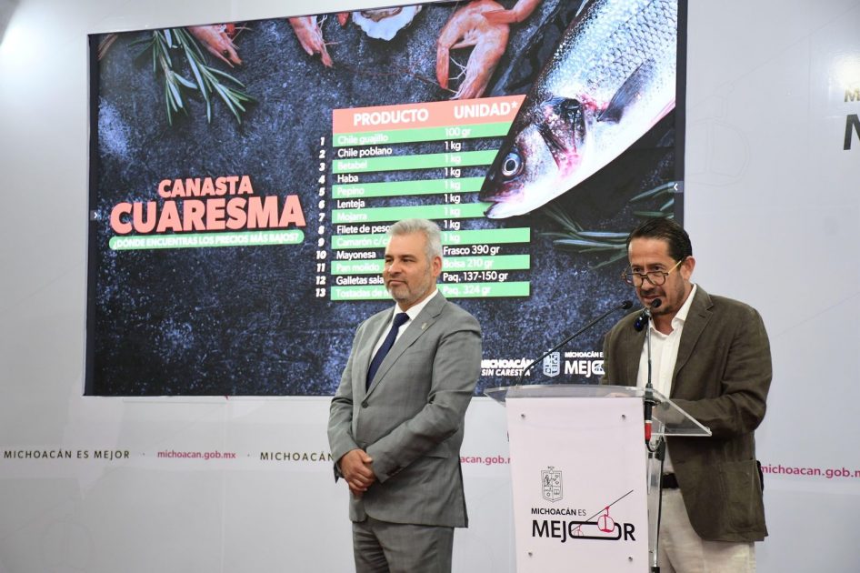 Morelia y Apatzingán con precios más bajos en productos de Cuaresma: Sedeco