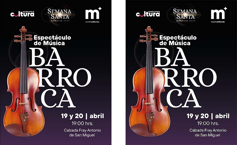 SeCultura Morelia invita al Espectáculo de Música Barroca, este fin de semana