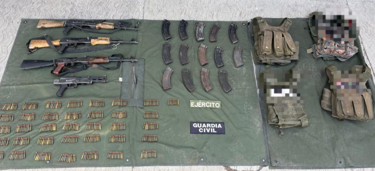 SSP y Defensa aseguran más de 350 cartuchos y cuatro fusiles en Buenavista