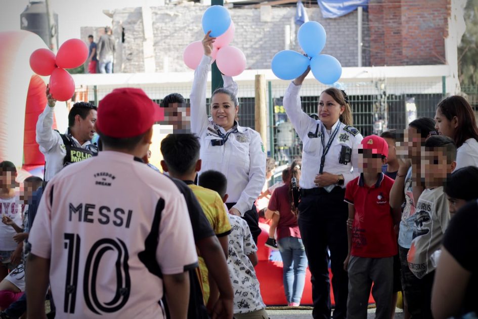 Policía Morelia celebra en grande con niñas y niños, en la Feria de la Niñez “Juguemos por la paz”