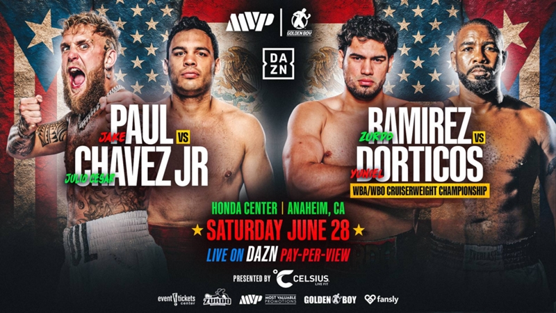 Finalmente se anunció la esperada pelea entre Jake Paul vs Julio César Chávez Jr. La batalla será en Anaheim, California