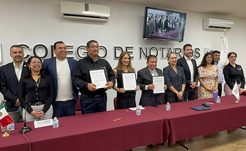 Celebran convenio de colaboración Colegio de Notarios y órganos electorales de cara a la Elección Judicial