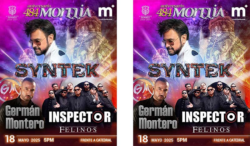 Aleks Syntek encabeza espectacular concierto de Aniversario de Morelia