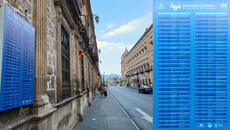 Gobierno Municipal anuncia más de cien actividades por 484 Aniversario de Morelia