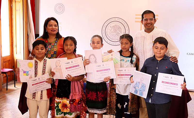 Premian a niñas y niños que participaron en el “Primer concurso de dibujo parlamentario 2025”